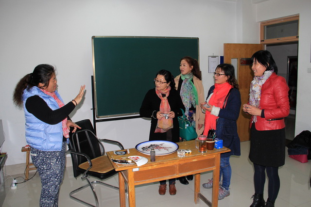 寧夏固原特教同行來我?？疾炻殬I(yè)教育